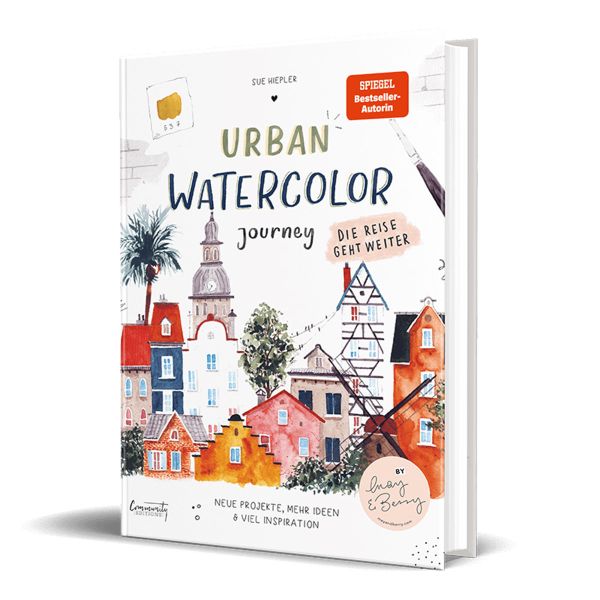 Sue Hardcover Urban Watercolor Journey Hiepler 
