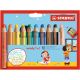 STABILO Woody 3 in 1 - 10er Set mit Spitzer