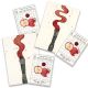 Print: Aquarellpinsel - von Hand gestempelt + Rouge Velour Dotti