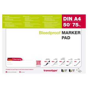 Transotype Bleedproof Marker Pad in DIN A4