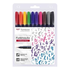 Brush Pen Fudenosuke BH 10er Set Bunt