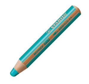 Der Woody 3 in 2 Stift von Stabilo lässt sich auf vielen Untergründen verwenden.