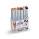 COPIC Classic Marker 12er Set Hautfarben