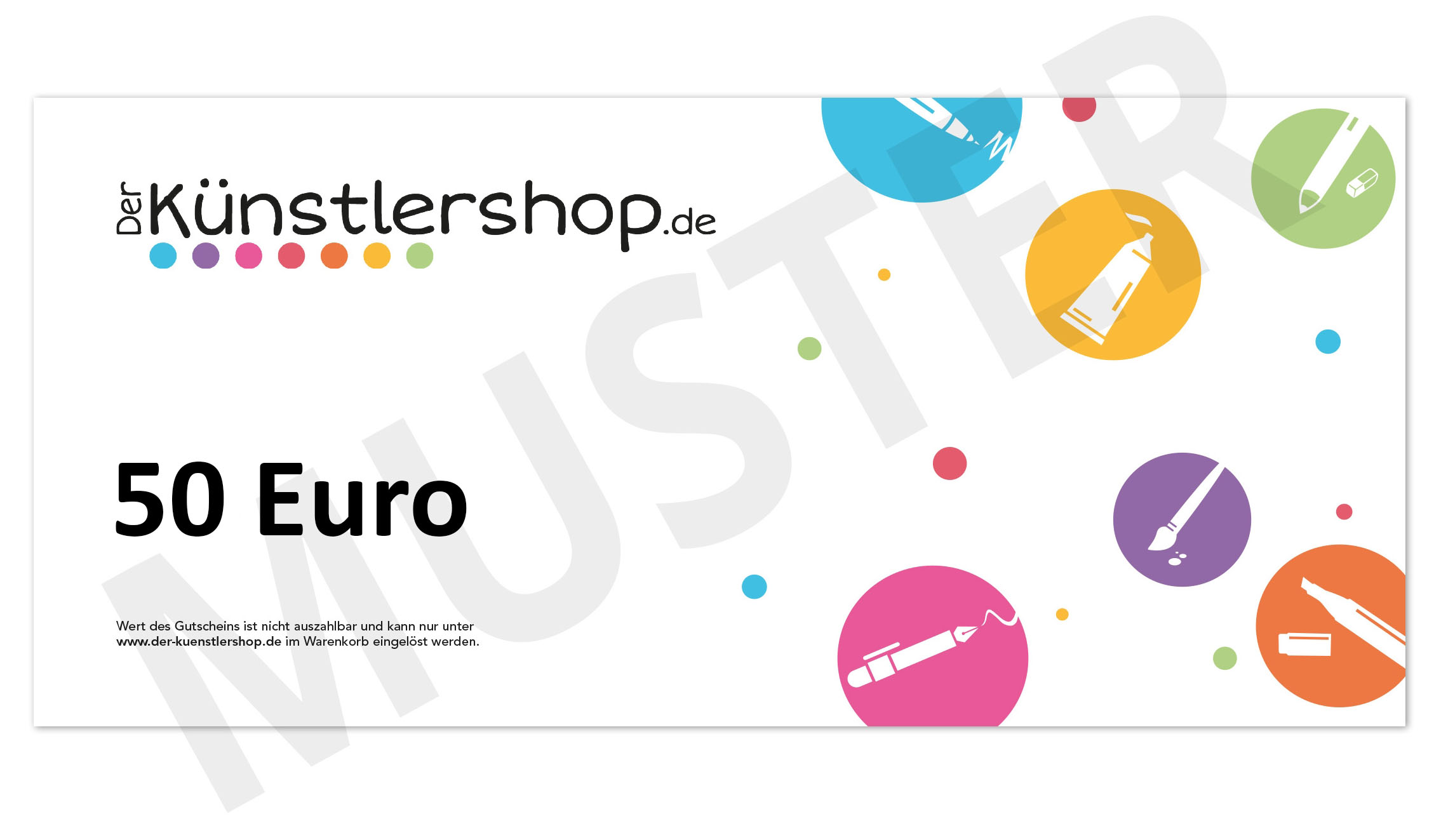 Bild von 50€ Der-Kuenstlershop.de Gutschein