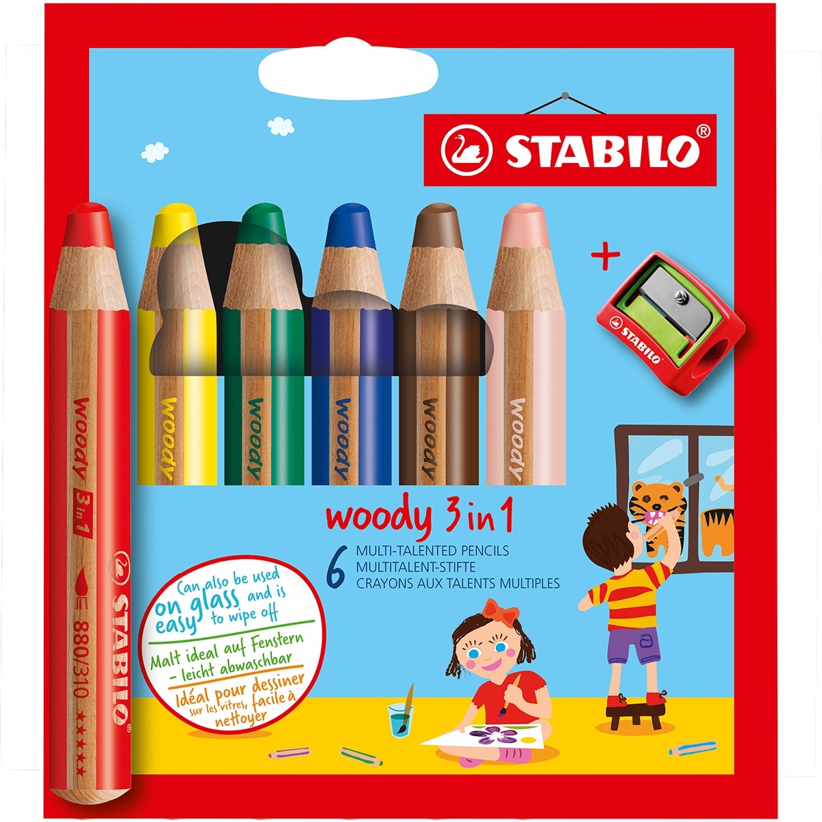 YLVI Buntstifte-Set – 6 Stifte Mit Doppelspitze, Für Kinder & Kreatives Malen